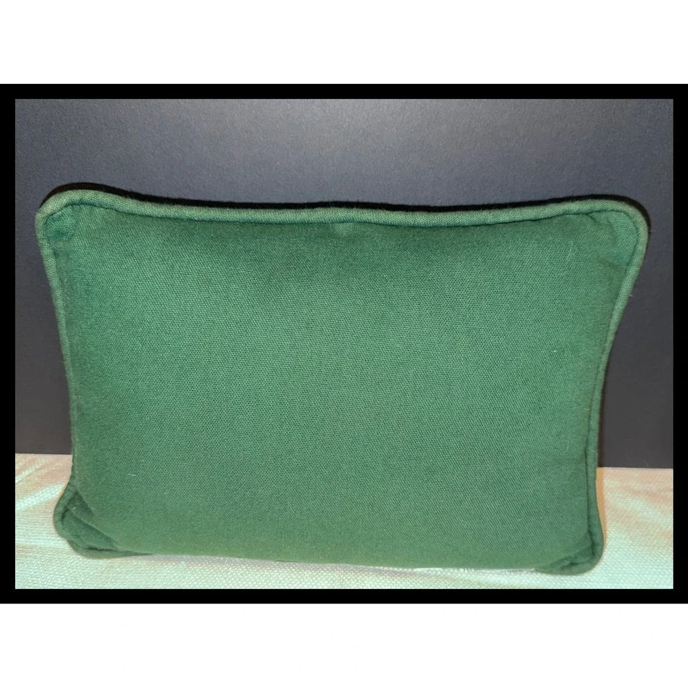 Decorative Throw Pillow Small Green Floral Tapestry Friendship Gift